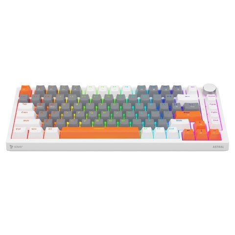 SAVIO SAVIO KLAWIATURA MAGNETYCZNA ASTRAL WHITE OUTEMU WHITE JADE RGB 3 KOLORY KEYCAPÓW