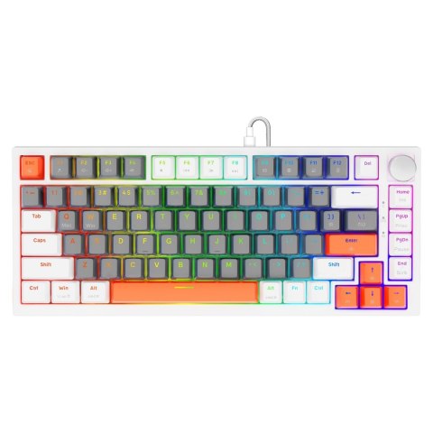 SAVIO SAVIO KLAWIATURA MAGNETYCZNA ASTRAL WHITE OUTEMU WHITE JADE RGB 3 KOLORY KEYCAPÓW