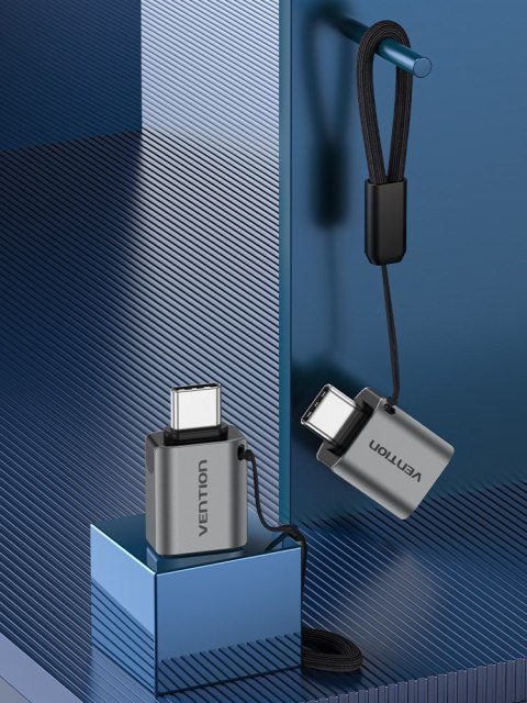 Vention Adapter OTG USB 3.0 Vention USB-C do USB-A szary ze stopu aluminium