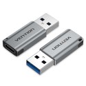 Vention Adapter USB 3.0 Vention USB-A do USB-C szary stop aluminium