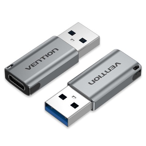 Vention Adapter USB 3.0 Vention USB-A do USB-C szary stop aluminium
