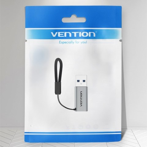 Vention Adapter USB 3.0 Vention USB-A do USB-C szary stop aluminium