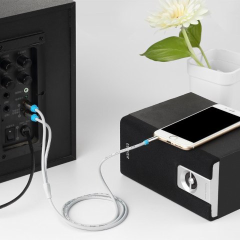 Vention Kabel audio 3,5 mm męski na 2RCA męski 2 m czarny