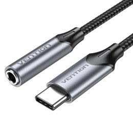 Vention Przejściówka audio Vention USB-C do gniazda słuchawkowego 3,5 mm z adapterem DAC ze stopu aluminium 0,1m