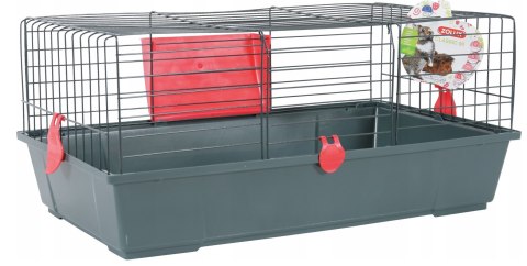 ZOLUX ZOLUX Klatka dla dużych gryzoni CLASSIC 80 cm kol. szary/czerwony (WYPRZEDAŻ)