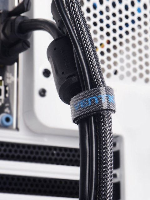 Vention Opaska rzepowa organizer kabli Vention 1m czarna