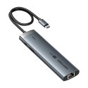 Vention Stacja dokująca USB-C 8w1 Vention 4K 60Hz 100W PD 0.15m