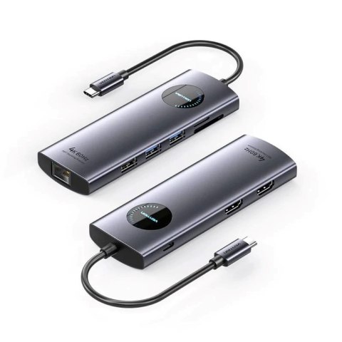 Vention Stacja dokująca Vention 9 w 1 MST USB-C 4K 100W PD 5Gbps