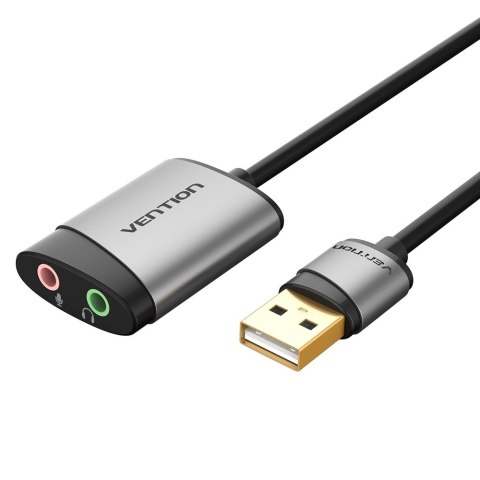 Vention Zewnętrzna karta dźwiękowa USB Vention 0,15m