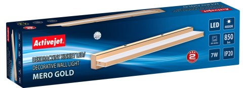 Activejet Kinkiet LED Activejet AJE-MERO GOLD
