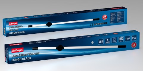 Activejet Lampa ścienna LED Activejet AJE-LUNGO Black