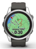 Garmin Zegarek sportowy Garmin Fenix 7S Pro Solar Silver SS Grapphite
