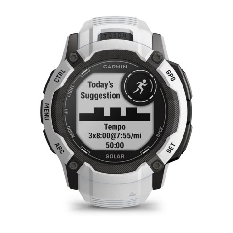 Garmin Zegarek sportowy Garmin Instinct 2X Solar 50mm Biały