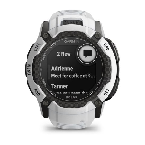 Garmin Zegarek sportowy Garmin Instinct 2X Solar 50mm Biały