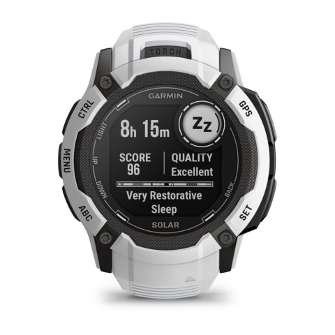 Garmin Zegarek sportowy Garmin Instinct 2X Solar 50mm Biały