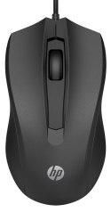 Hewlett-Packard Mysz HP Wired Mouse 100 przewodowa czarna 6VY96AA