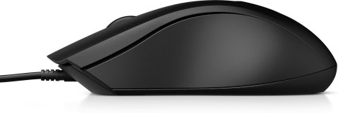 Hewlett-Packard Mysz HP Wired Mouse 100 przewodowa czarna 6VY96AA