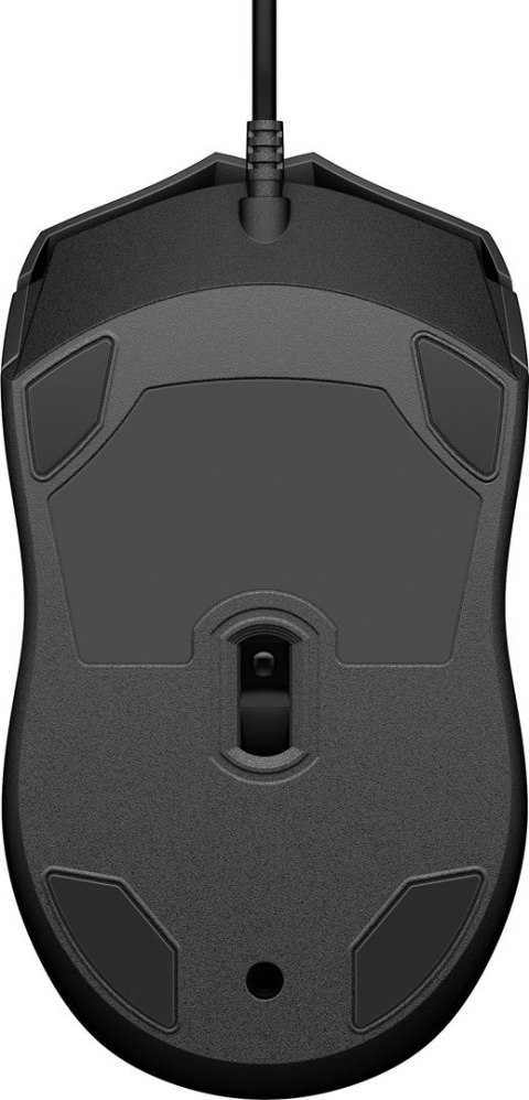 Hewlett-Packard Mysz HP Wired Mouse 100 przewodowa czarna 6VY96AA