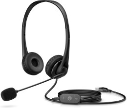 Hewlett-Packard Słuchawki z mikrofonem HP Stereo USB Headset G2 przewodowe czarne 428H5AA