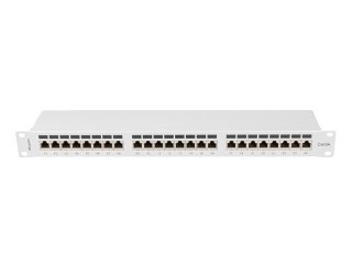 Lanberg LANBERG PATCH PANEL 24 PORT 1U 19" KAT.6A FTP SZARY PPSA-1024-S