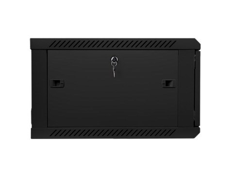 Lanberg Szafa jednosekcyjna Lanberg WF01-6606-10B (6U; 368mm / 600mm / 600 mm; wisząca; Szklane; 19''; kolor czarny) (WYPRZEDAŻ)