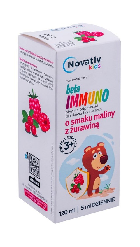 MEDICINAE Novativ Kids Beta Immuno płyn na odporność 120ml