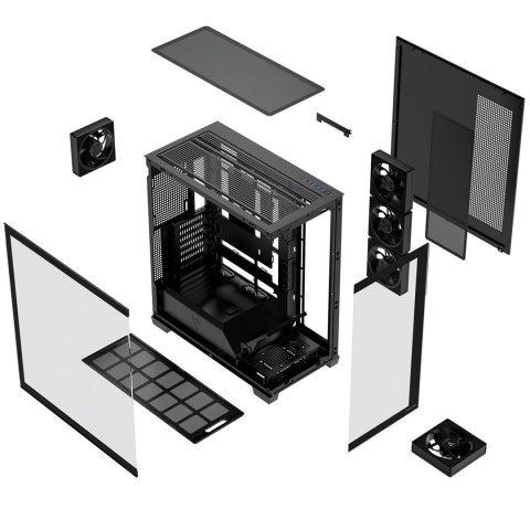MODECOM MODECOM OBUDOWA VOLCANO STELLAR PLUS ARGB MIDI 5F BLACK