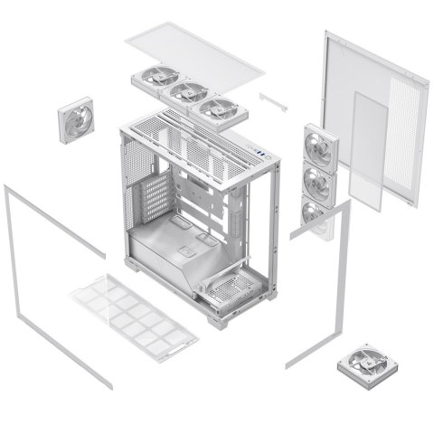 MODECOM MODECOM OBUDOWA VOLCANO STELLAR PLUS ARGB MIDI 8F WHITE