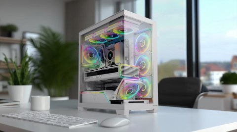 MODECOM MODECOM OBUDOWA VOLCANO STELLAR PLUS ARGB MIDI 8F WHITE