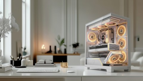 MODECOM MODECOM OBUDOWA VOLCANO STELLAR PLUS MIDI BIAŁA