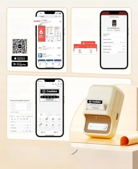 NiiMbot Drukarka Etykiet Niimbot B21 S biały