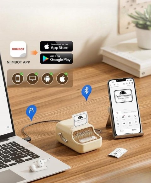 NiiMbot Drukarka Etykiet Niimbot B21 S biały