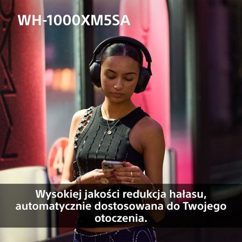 Sony Słuchawki bezprzewodowe SONY WH-1000XM5SA Black