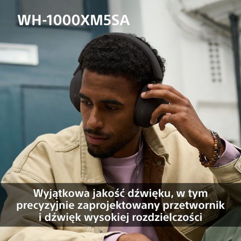 Sony Słuchawki bezprzewodowe SONY WH-1000XM5SA Black