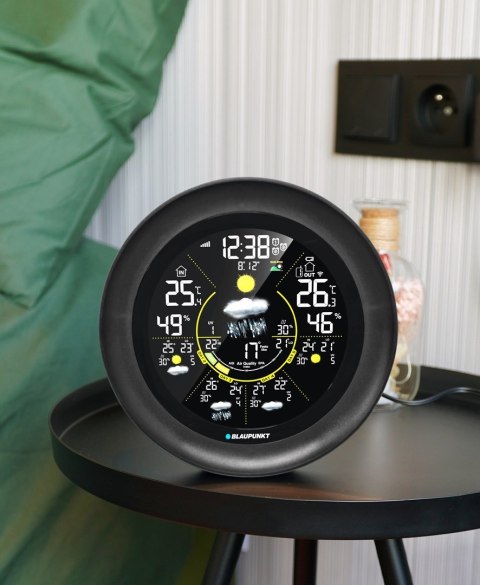 Blaupunkt Stacja pogodowa BLAUPUNKT WS65BK APP, czarny