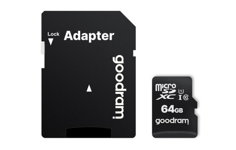 GoodRam Karta pamięci GoodRam M1AA-0640R12 (64GB; Class 10; + adapter)