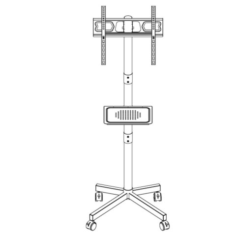 MONTIS MONTIS MOBILNY UCHWYT DO TELEWIZORA 23"-60" MT191 ATLAS / CZARNY / VESA 400X400