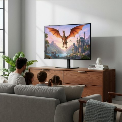 Maclean MACLEAN UNIWERSALNY STOJAK DO TV NA SZAFKĘ, , PODSTAWKA, MAX. 35 KG, OBRÓT 20 STOPNI, DLA TV 32-55" MC-132