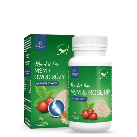POKUSA Pokusa Raw Diet Line MSM + Rose Hip 120tab