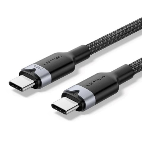 Vention Kabel USB-C do USB-C 2.0 PD 3.1 Vention 5A 240W 1m czarny