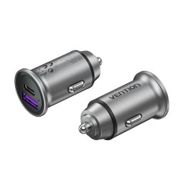 Vention Ładowarka samochodowa Vention USB-A USB-C 30W PD