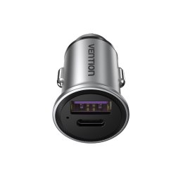Vention Ładowarka samochodowa Vention USB-A USB-C 30W PD