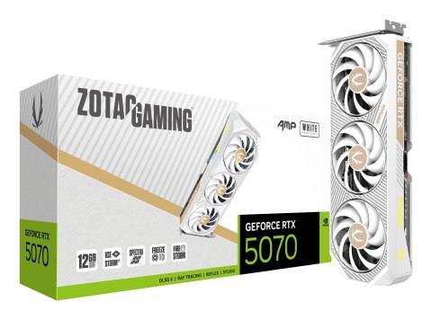 ZOTAC Karta graficzna ZOTAC GAMING GeForce RTX 5070 12GB AMP White
