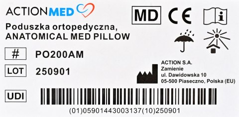 ActionMed Poduszka ortopedyczna, ANATOMICAL MED PILLOW