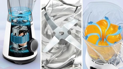 BOSCH Blender kielichowy Bosch MMB6141W Serie 4 VitaPower (1200W; biały)