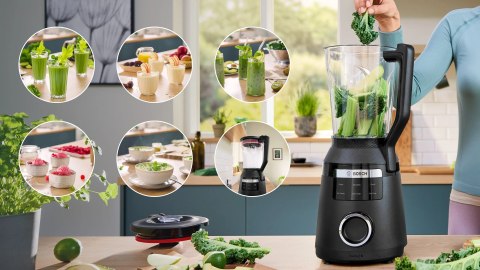 BOSCH Blender kielichowy Bosch MMB6652B Serie 6 VitaPower (1800W; czarny)
