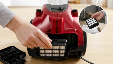 BOSCH Odkurzacz bezworkowy Bosch BGC05AAA2 Serie 2 (czerwony)