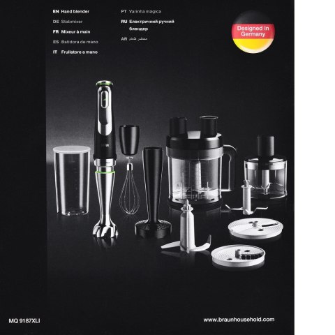 Braun Blender ręczny BRAUN MQ 9187XLI (WYPRZEDAŻ)
