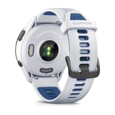 Garmin Zegarek Garmin Forerunner 265 46mm Black Bezel with Whitestone Case biało-niebieski