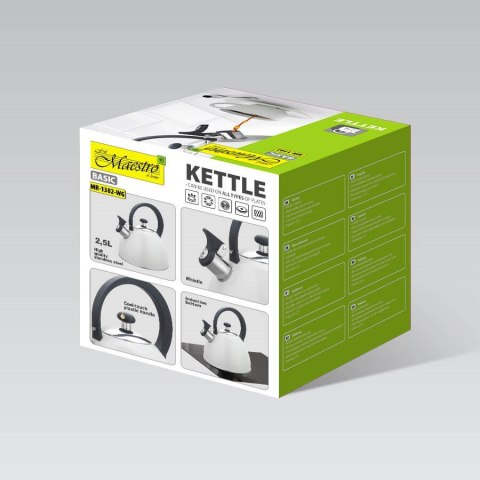 Maestro Czajnik nieelektryczny 2,5L MR-1302-WG MAESTRO